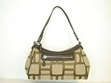 Nine West Vegas Signs Handbag/Purse ~ Khaki/Dk Brown In Color