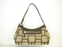 Nine West Vegas Signs Handbag/Purse ~ Khaki/Dk Brown In Color