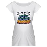 Bestsellers Artsmith, Inc. Maternity T-Shirt Here Comes Trouble Stores