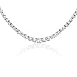 8 ct. Graduated Diamond Tennis Necklace in 14K White Gold