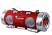 Produkt-Bild: Roadstar RCR-4950USRD Ghettoblaster mit Radio Recorder (CD-/MP3-/Kassetten-Player) rot