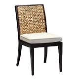 Aqua Dining Outdoor Side Chair with Cushion - Canvas Wheat - Frontgate, Patio Furniture