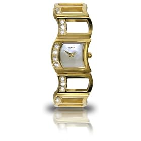 Seksy Model 4036.37 Ladies Gold Plated Analogue made with Swarovski Crystal Bracelet Watch