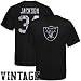 Oakland Raiders Tees : Reebok Oakland Raiders #34 Bo Jackson Retired Legends Name & Number Vintage Tees