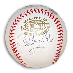 Carlos Guillen Signed 2006 World Series Baseball