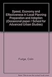 Speed, economy and effectiveness in local plan preparation and adoption