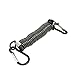 Uxcell a12021000ux0300 Stainless Steel Inside Double Ended Carabiner Coil Stretchy Lanyard