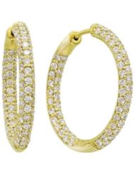 Diamond Hoop Earrings