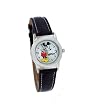 Disney #MCK621 Women's Black Leather Band Mickey Mouse Watch