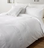 Catherine Lansfield Waffle White Double Duvet Cover Set
