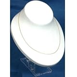 White Necklace Jewelry Display Bust Chain Holder