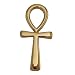 Gold Color Bronze Ancient Egyptian Ankh Pendant Amulet Jewellery