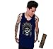 Awkwardstyles Men's Indian Day Of The Dead Sugar Skull Tank Top + Bookmark