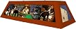 Pool Table Light Box Style Poker Dogs Cherry Stain