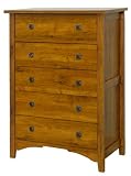 Child Craft By Sauder Rose Valley Ready To Assemble 5 Drawer Chest Abby Oak