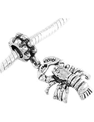 Sterling Silver Sea Lobster Dangle Bead Charm