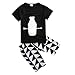 Little Boys Short Sleeve Bottle T-shirt and Graphics Print Shorts Outfit
