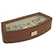 Tech Swiss TS563BRN Watch Box Storage Case For 6 Watches Brown Leather Lock