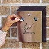 Smokers Station Wall Urn (UNIR1012EGL) by United Receptacle