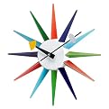 Retro Knoll Nelson Ball Starburst Clock 50's Eames Era - 13x13x2