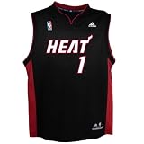 Adidas Revolution 30 Miami HEAT Chris Bosh Youth Black Replica Jersey