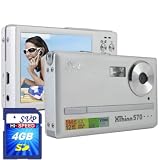 SVP Xthinn-570S 12MP Max. Digital Still Camera with Hugh 3.0 inch LCD (4GB SDHC Card Included)