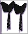Unique y2Clothes Sexy Velvety Soft Butterfly Pasties - Black - One Size Fits Most Plain Package