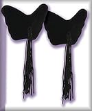 Unique y2Clothes Sexy Velvety Soft Butterfly Pasties - Black - One Size Fits Most Plain Package
