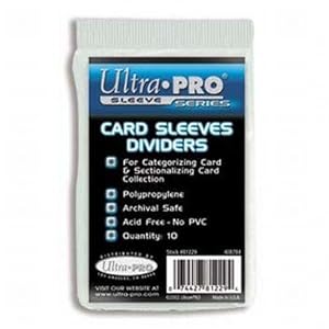 Ultra Pro Card Sleeves Dividers (10 Dividers)