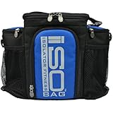 2nd Gen 3 Meal Management System/Blue Accent/Black/Insulated Lunch Box/Insulated Lunch Bag-Isolator Fitness