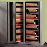 Mayline URS705 ARC Rotary File: Upright Rollout 7-Tier Supports (Sold in Pairs)