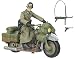Indiana Jones 3.75 Inch Deluxe Figure German With Motorcycle