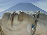 Giant Statue of Gulliver Peers Up at Mount Fuji From a Defunct Theme Park Photographic Poster Print by Karen Kasmauski, 32x24