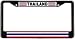 Thailand Thai Flag Black License Plate Frame Metal Holder