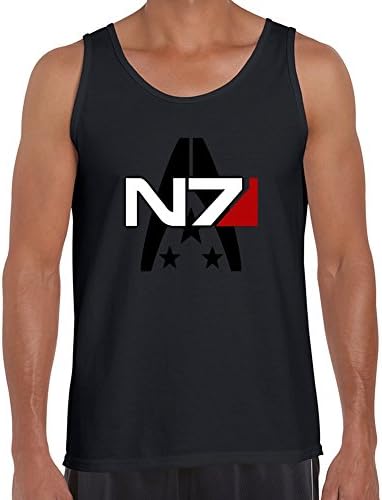 Vintage Mass Effect 3 N7 Designed Regular And Regular Short-sleeve In Black