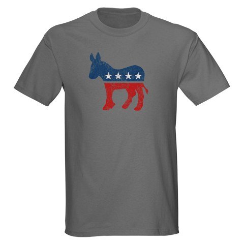 Democrat Donkey Liberal Dark T-Shirt by CafePress