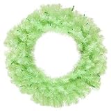 Vickerman 14744 - 24 Chartreuse Wreath 50Green Lts 180T B881125 24 Inch Christmas Wreath