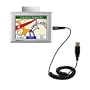 Coiled USB Cable for the Garmin Nuvi 360 with Power Hot Sync and Charge capabilities - uses Gomadic TipExchange Technology