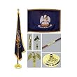 Louisiana 3ft x 5ft Flag Flagpole Base and Tassel