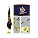Louisiana 3ft x 5ft Flag Flagpole Base and Tassel
