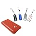 JAVOedge Apple iPhone Leather Wrapped Back Cover (Red) + Micro Swipes (4-pack)