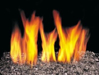40 LB Bronze Colored Glass for Peterson burner systems and gas firepits