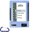 ECTACO jetBook eBook Silicone Skin Case Cover (Blue) with Free Carabiner Key Chain