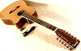Produkt-Bild: Western Gitarre 12 saitig, Tonabnehmer & EQ, natur