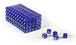 16mm Clear Translucent Blue Gaming Dice with Rounded Corners - Set of 200