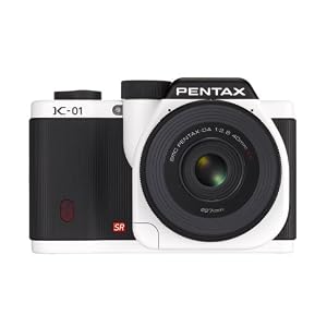 Pentax Mirrorless Body Design Compatible with Pentax K Mount Lenses K-01 Body Kit (White)
