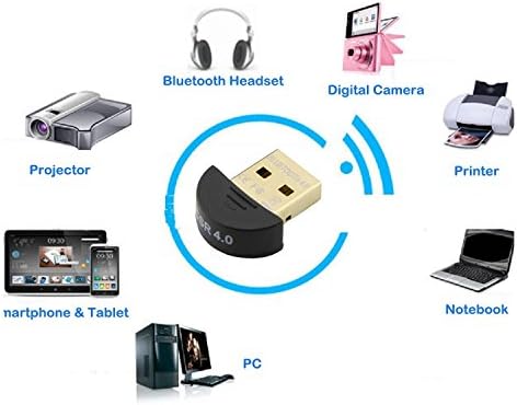 turning NEW USB Bluetooth 4.0 Low Energy Micro Adapter (Windows 10, 8.1, 8, 7, XP, Raspberry Pi, Linux Compatible; Classic Bluetooth, and Stereo Headset Compatible)