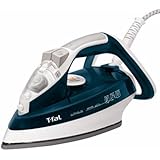 T-fal FV4476 Ultraglide Easycord Steam Iron Ceramic Scratch Resistant Non-Stick Soleplate with Auto-Off and Anti-Drip System, 1700-Watt, Blue