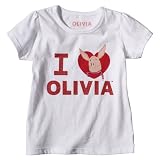 Toddler Girls White Short-sleeve Olivia Tee