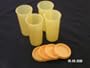 Tupperware. Set of Four 9 Oz Tumblers. Yellow